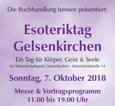 Aussteller-Newsletter zum 5. Esoteriktag Gelsenkirchen